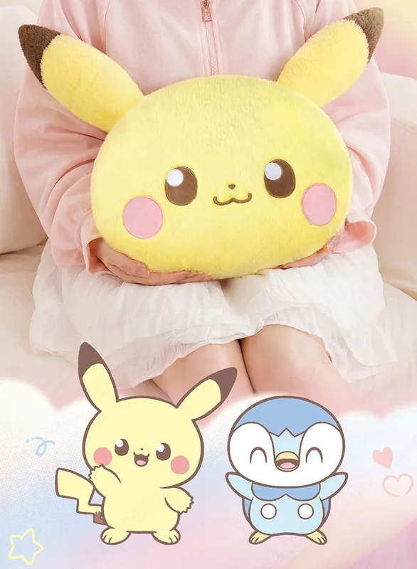 Novo pokemon pikachu piplup 40cm grande boneca de pelúcia bonito macio almofada travesseiro decoração para casa brinquedo colecionável presente aniversário — image 10