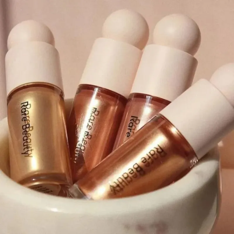 Raro beleza leve toque sedoso inovador iluminador à prova de transferência à prova de manchas resistente à água cosméticos de maquiagem de longa duração