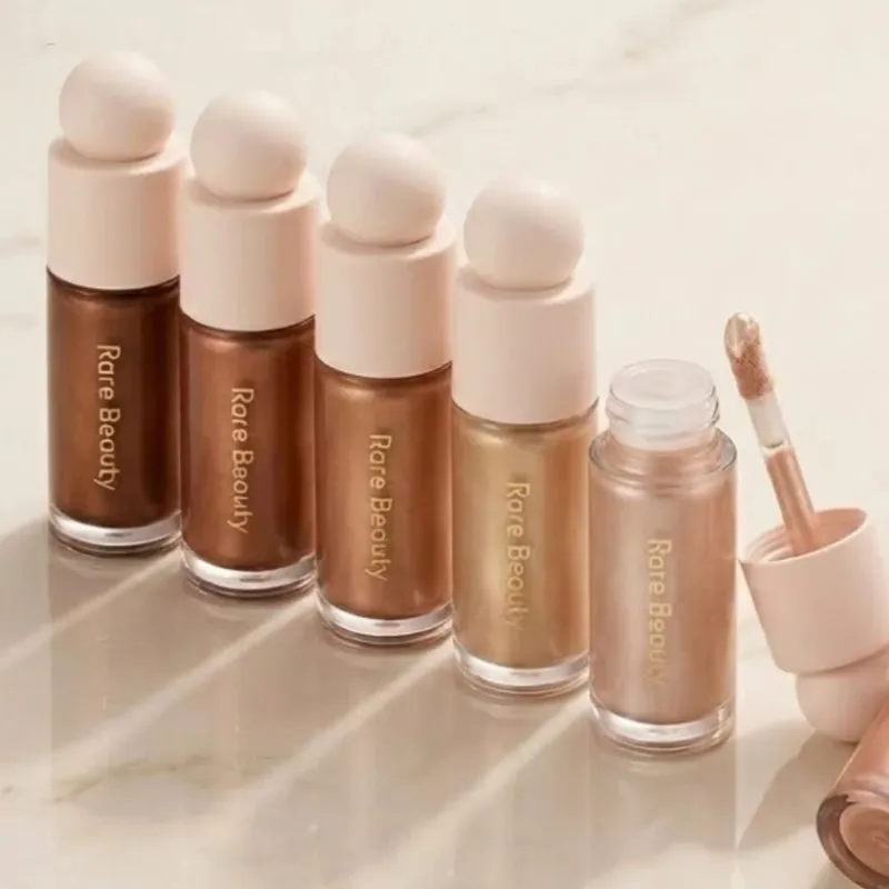 Raro beleza leve toque sedoso inovador iluminador à prova de transferência à prova de manchas resistente à água cosméticos de maquiagem de longa duração