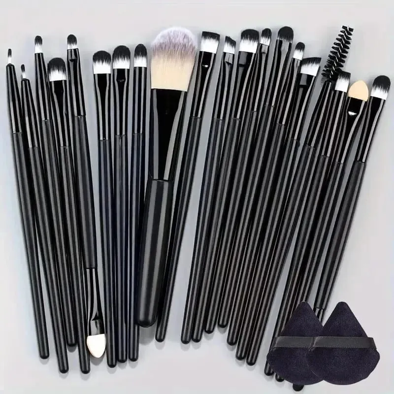 Conjunto de pincéis de maquiagem premium, 13-20 peças, macio, macio, base cosmética, pó, sombra, kabuki, mistura, pincel de maquiagem, ferramentas de beleza