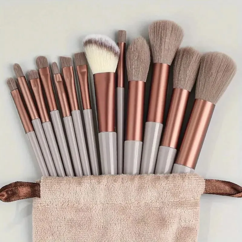 Conjunto de pincéis de maquiagem premium, 13-20 peças, macio, macio, base cosmética, pó, sombra, kabuki, mistura, pincel de maquiagem, ferramentas de beleza