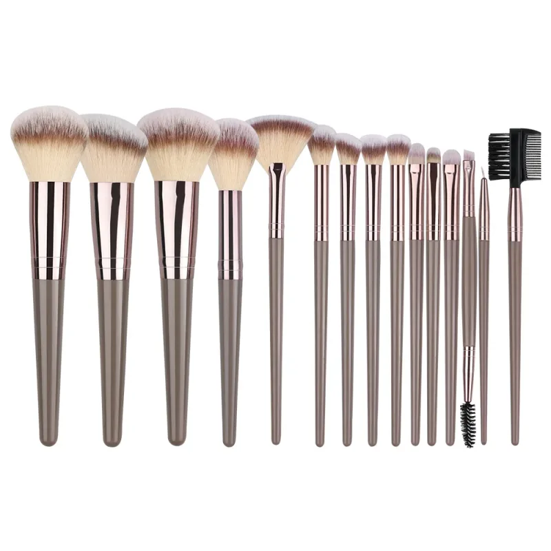 1-20 pçs pincéis de maquiagem conjunto sombra de olho fundação blush iluminador corretivo ferramenta de beleza feminina puffs beleza esponjas polegar puffs