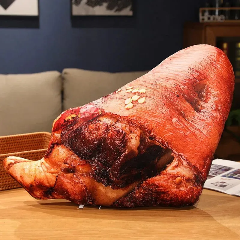 Plush Simulation Food Sausage Chicken Leg Stuffed Pillows Roasted Wing Steak Ribs Funny Soft Cushion Kids Creative Baking Toys