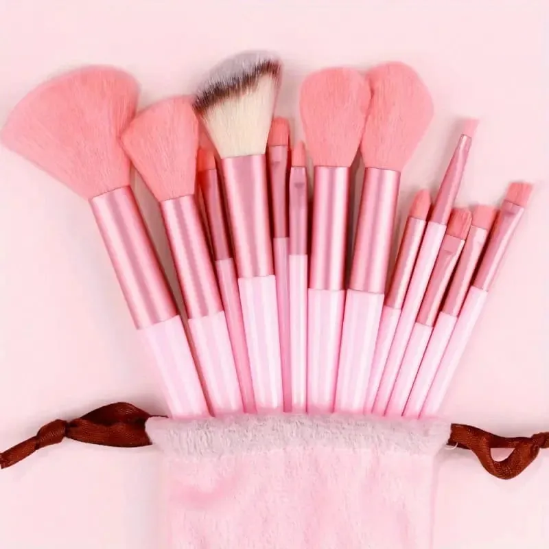 Conjunto de pincéis de maquiagem premium, 13-20 peças, macio, macio, base cosmética, pó, sombra, kabuki, mistura, pincel de maquiagem, ferramentas de beleza