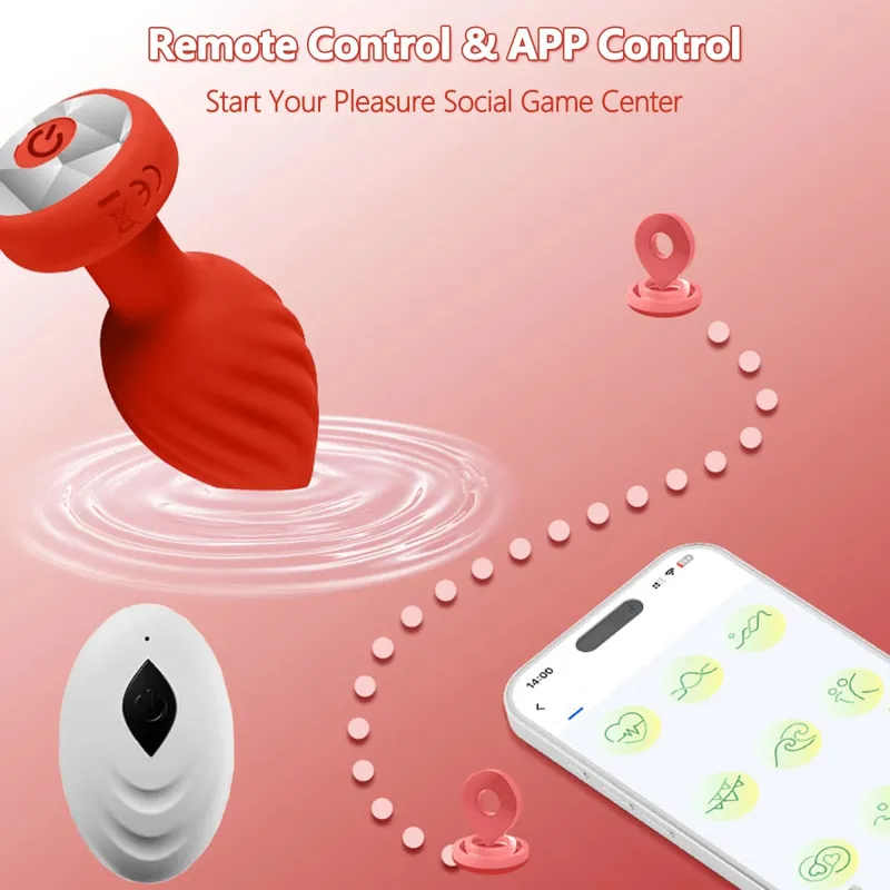 無線藍牙肛門塞振動器女性陰道刺激器 APP 遙控肛門塞按摩器成人性玩具男女適用