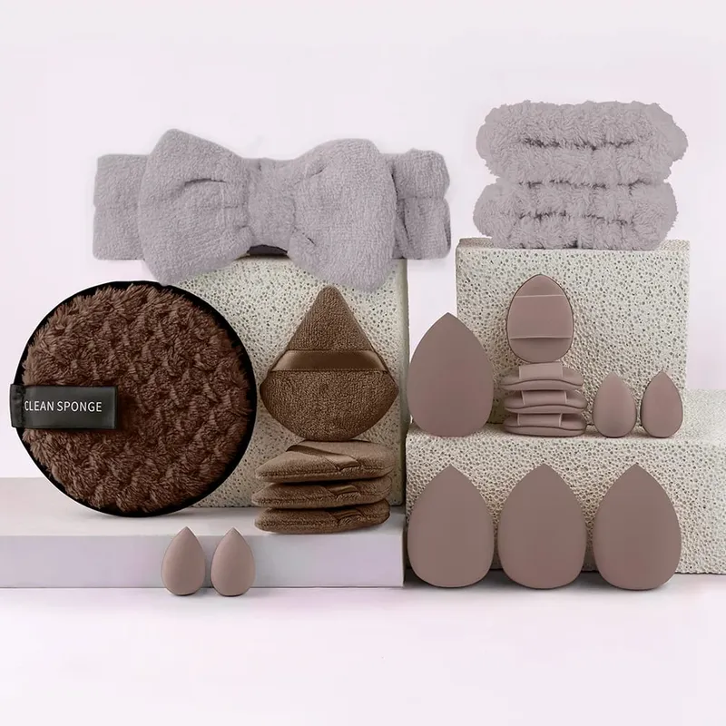 Conjunto de pincéis de maquiagem luxuosos, macios e fofos, base, blush, pó, sombra, kabuki, mistura, pincel de maquiagem, ferramenta de beleza