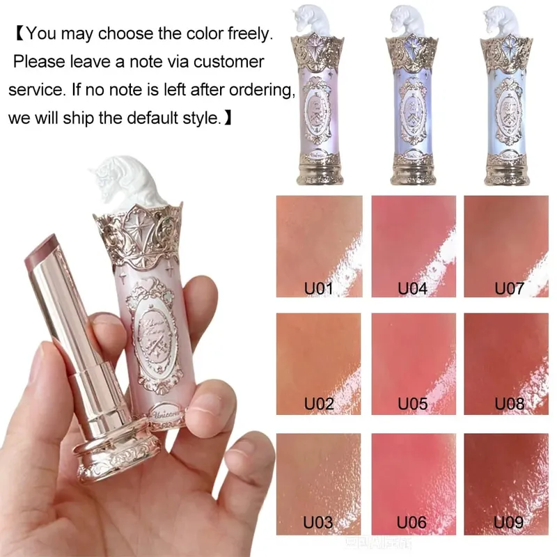 Flor sabe cavaleiro unicórnio conjunto de maquiagem sombra blush batom com sacola bonito kawaii beleza presente conjunto edição limitada — image 4
