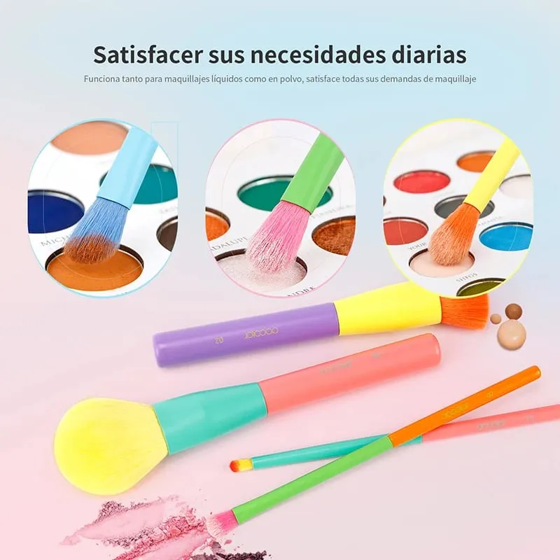 Docolor 15 pçs pincéis de maquiagem conjunto kabuki fundação pó blush sombra rosto mistura corretivo pincéis de maquiagem ferramenta de beleza