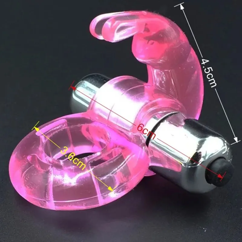 rabbit shape cock ring Vibrating Powerful Vibrator delay Ejaculation penis ring adult sex toys for men Vibrate for Couples