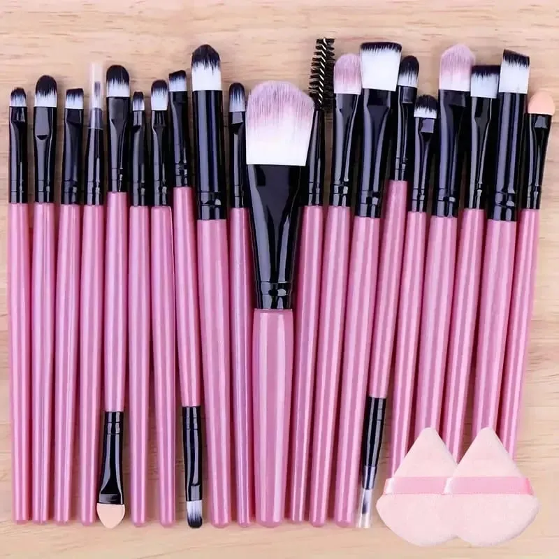 Conjunto de pincéis de maquiagem premium, 13-20 peças, macio, macio, base cosmética, pó, sombra, kabuki, mistura, pincel de maquiagem, ferramentas de beleza
