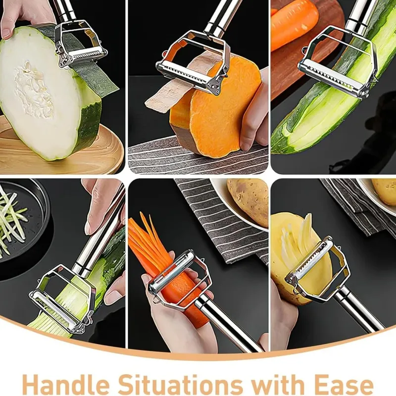 Stainless Double Sided Blade Multi-functional Peeler Vegetable Peeler Double Planing Grater Kitchen Accessories Cooking Tools