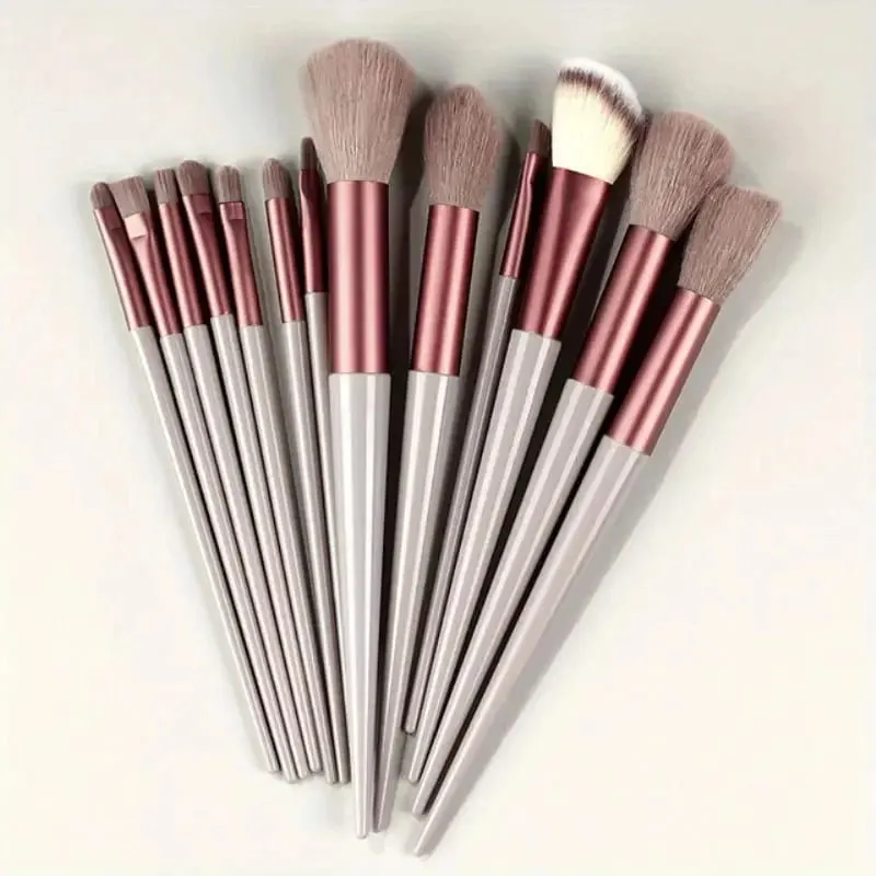 Conjunto de pincéis de maquiagem premium, 13-20 peças, macio, macio, base cosmética, pó, sombra, kabuki, mistura, pincel de maquiagem, ferramentas de beleza