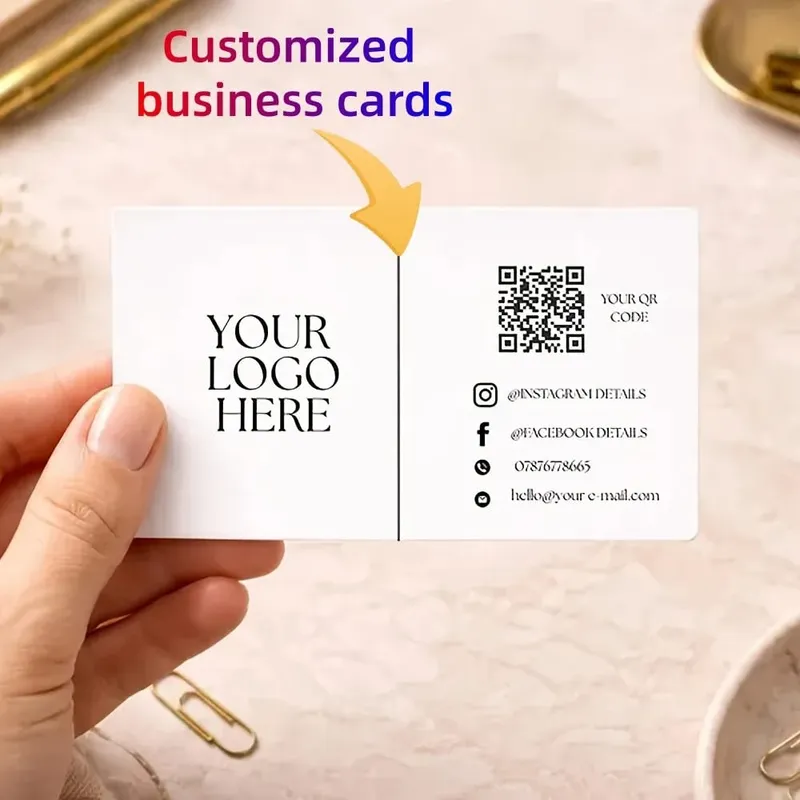 Cartões de visita personalizáveis ​​de um lado Cartões com fotos personalizados Cartões de visita personalizados Cartões de convite