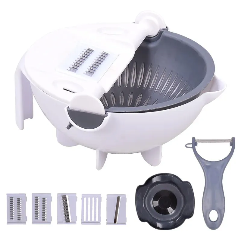 4 In 1 Vegetable Cutter Multifunctional Handheld Electric Wireless Chop Garlic Mash Minced Slice Onion Cutting Cooking Gadget