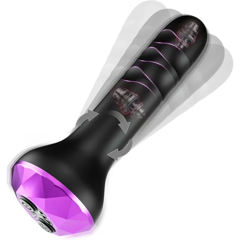 Vibrador anal masculino massageador de próstata rotativa vibratória butt plug brinquedo sexual adulto para mulheres homens casais gays vibrador masturbador 18 +