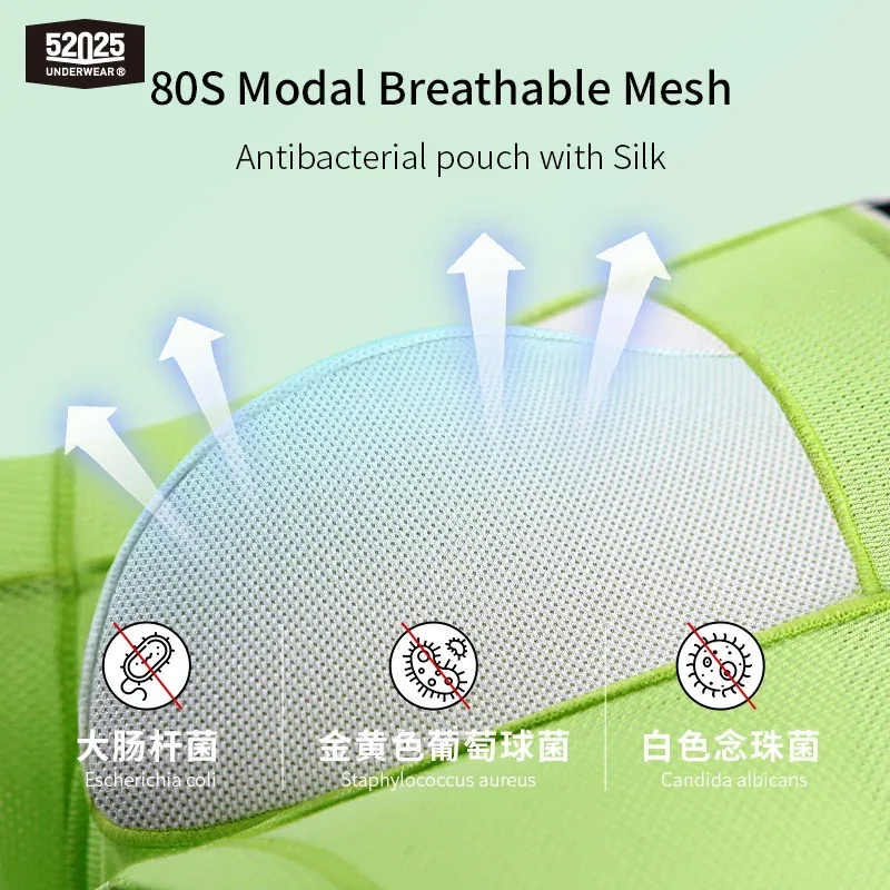 52025 Boxers masculinos Air-Mesh – Suporte U-Pouch, ventilação avançada com fluxo de ar, conforto de resfriamento de secagem rápida e alongamento dinâmico