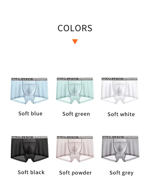 52025 Men's Cooling Boxers – Moon-Form Mesh Dual Pouch with Lightweight Comfort, Dynamic Stretch and Quick-Dry Performance
