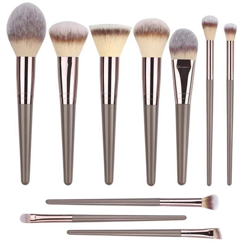 1-20 pçs pincéis de maquiagem conjunto sombra de olho fundação blush iluminador corretivo ferramenta de beleza feminina puffs beleza esponjas polegar puffs