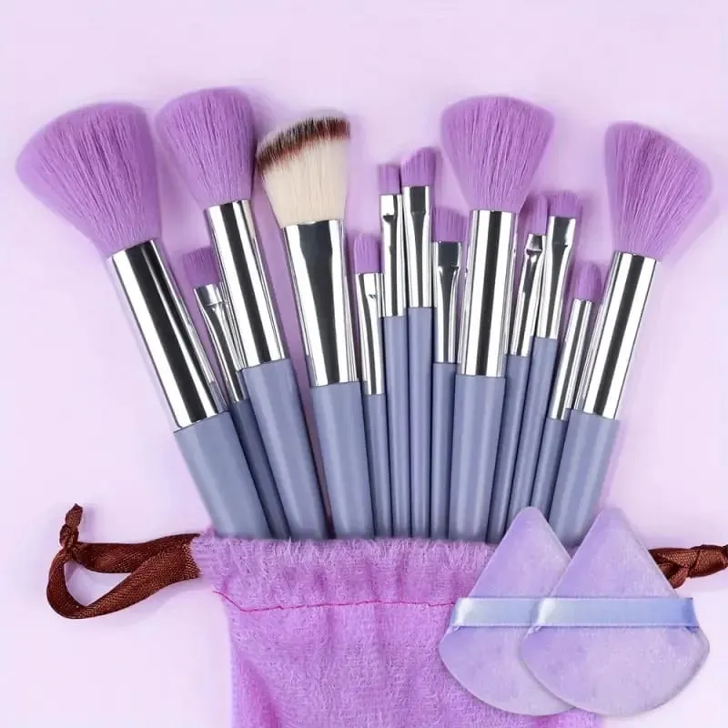 Conjunto de pincéis de maquiagem premium, 13-20 peças, macio, macio, base cosmética, pó, sombra, kabuki, mistura, pincel de maquiagem, ferramentas de beleza