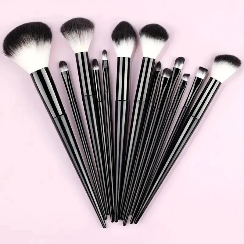 Conjunto de pincéis de maquiagem premium, 13-20 peças, macio, macio, base cosmética, pó, sombra, kabuki, mistura, pincel de maquiagem, ferramentas de beleza
