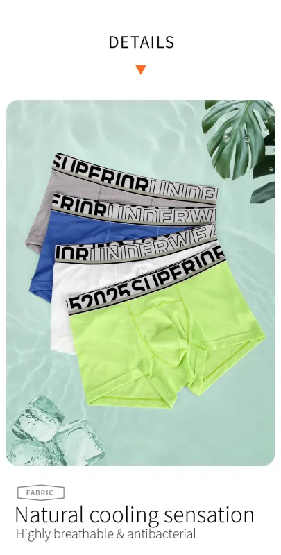 52025 Boxers masculinos Air-Mesh – Suporte U-Pouch, ventilação avançada com fluxo de ar, conforto de resfriamento de secagem rápida e alongamento dinâmico
