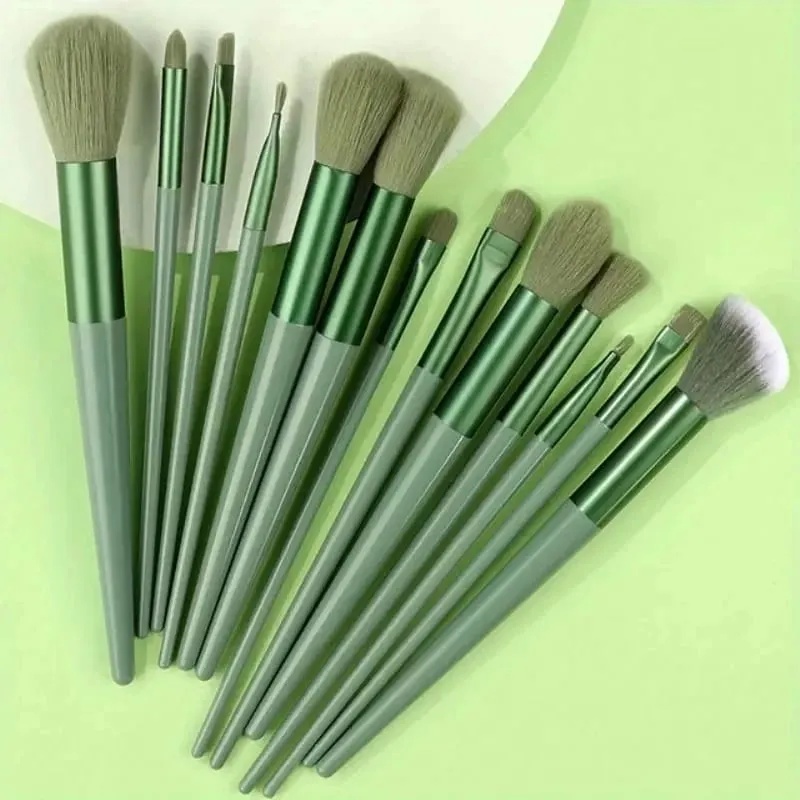 Conjunto de pincéis de maquiagem premium, 13-20 peças, macio, macio, base cosmética, pó, sombra, kabuki, mistura, pincel de maquiagem, ferramentas de beleza