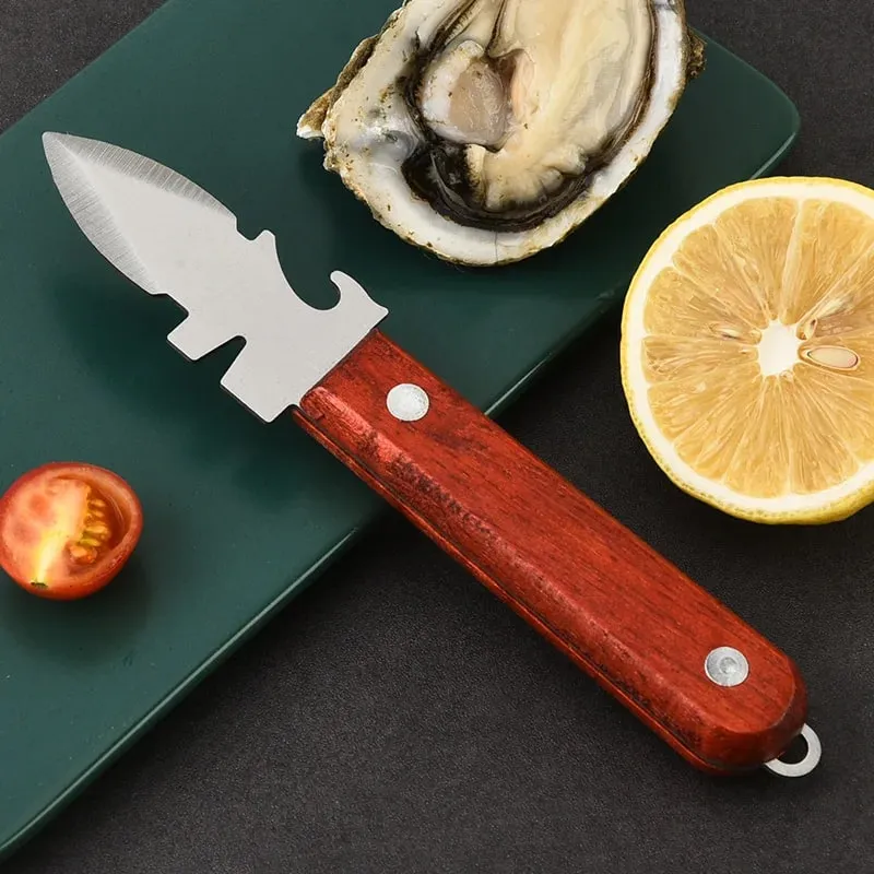 Faca de ostra afiada, concha de concha, abridor de frutos do mar, ferramenta de aço inoxidável, abridor de moluscos para conchas de caranguejo