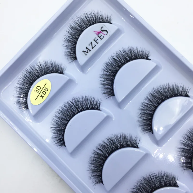 38 Style 5 Pairs Eyelash Natural 3D Mink False Eyelashes Makeup Fake Eye Lashes Faux Cils Make Up Beauty Tools Wholesale