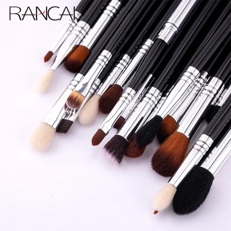 19pcs Full Eyeshadow Brushes Set Eye Brush Foundation Contour Concealer Cosmetic Makeup Brush With Bag