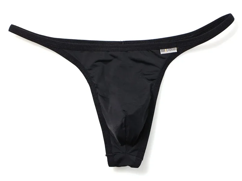 Tanga de tecido respirável de secagem rápida masculina cuecas confortáveis ​​de cintura baixa roupa interior sexy moda pessoa corajosa