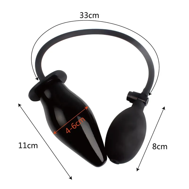Dilatador anal silicone massageador expansível butt plug inflável anal plug brinquedos sexuais para mulheres homens