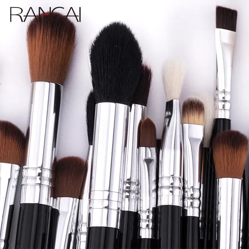 19pcs Full Eyeshadow Brushes Set Eye Brush Foundation Contour Concealer Cosmetic Makeup Brush With Bag