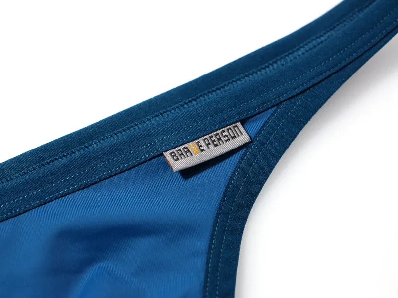 Tanga de tecido respirável de secagem rápida masculina cuecas confortáveis ​​de cintura baixa roupa interior sexy moda pessoa corajosa