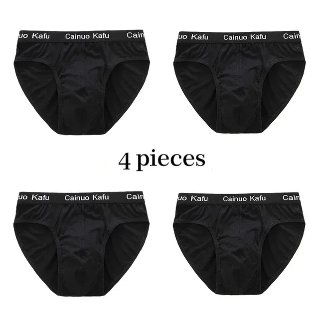4Pcs Men Briefs Mens Summer Underwear Large Size L-5XL Elasticity Underwear Male Comfortable Panties Sexy Male Shorts Briefs Hot