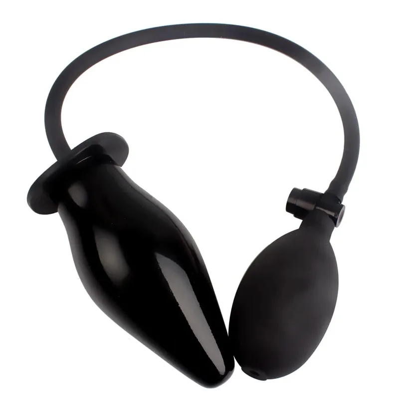 Dilatador anal silicone massageador expansível butt plug inflável anal plug brinquedos sexuais para mulheres homens
