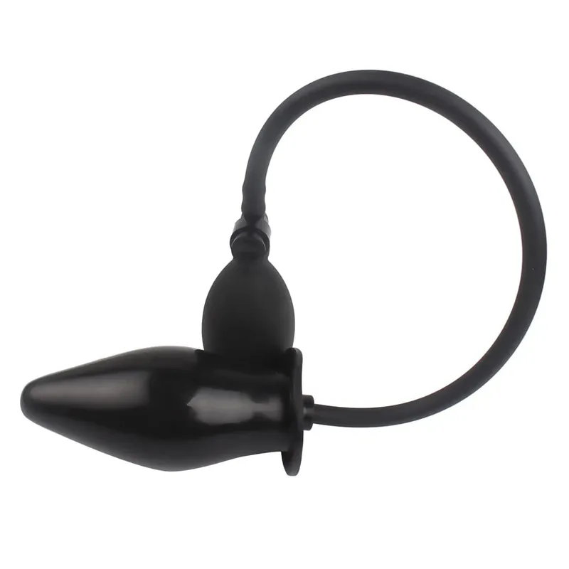 Dilatador anal silicone massageador expansível butt plug inflável anal plug brinquedos sexuais para mulheres homens