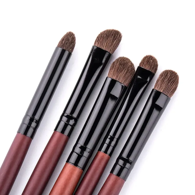 Eyeshadow Brush 3/5PCS Makeup Brushes Blending Eyebrow Brush Nature Bristles Horse Hair Eye Shadow Brush Set — image 5