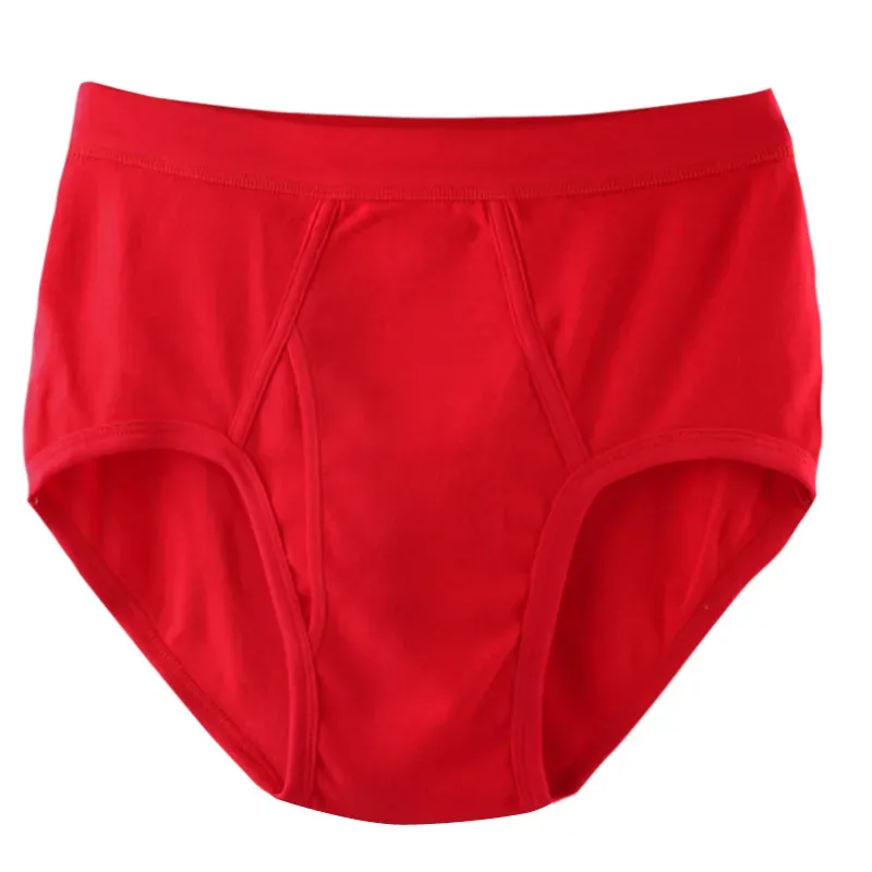 95KG Solid Fat Plus Size Men's Underwear Mens Underwear 100% Cotton Comfortable Breathable Loose Large Size Men Briefs Panties