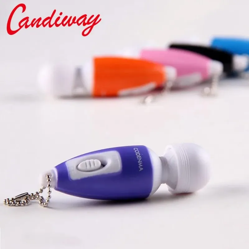 3 pçs mini varinha mágica massagem facial clitóris gspot minúsculo av vibrador segredo solo masturbação chaveiro bolso brinquedos sexuais para mulher