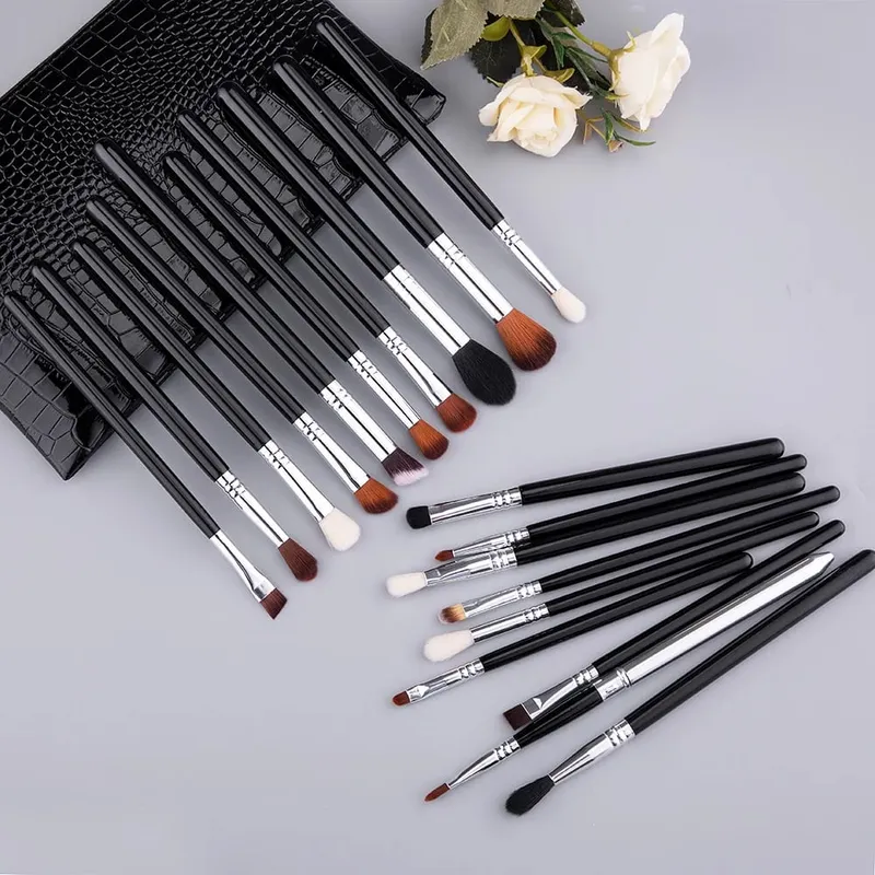 19pcs Full Eyeshadow Brushes Set Eye Brush Foundation Contour Concealer Cosmetic Makeup Brush With Bag
