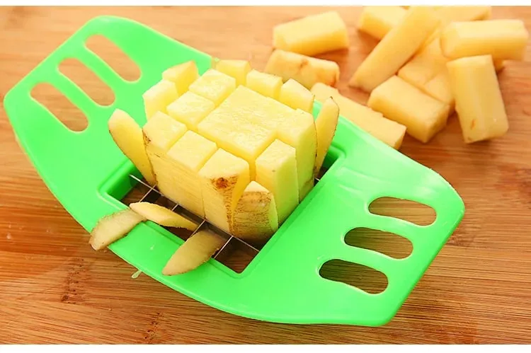 Stainless Steel Vegetable Potato Slicer Cutter Chopper Chips Making Tool Potato Cutting Fries Tool Kitchen Accessories E#CH