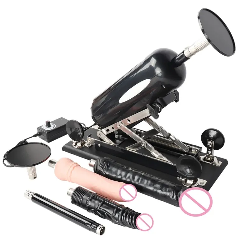 Máquina telescópica automática do vibrador da pressão da máquina do sexo com vibrador grande para brinquedos sexuais da masturbação dos homens e das mulheres