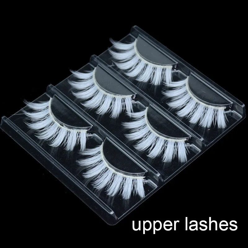 white upper lashes C