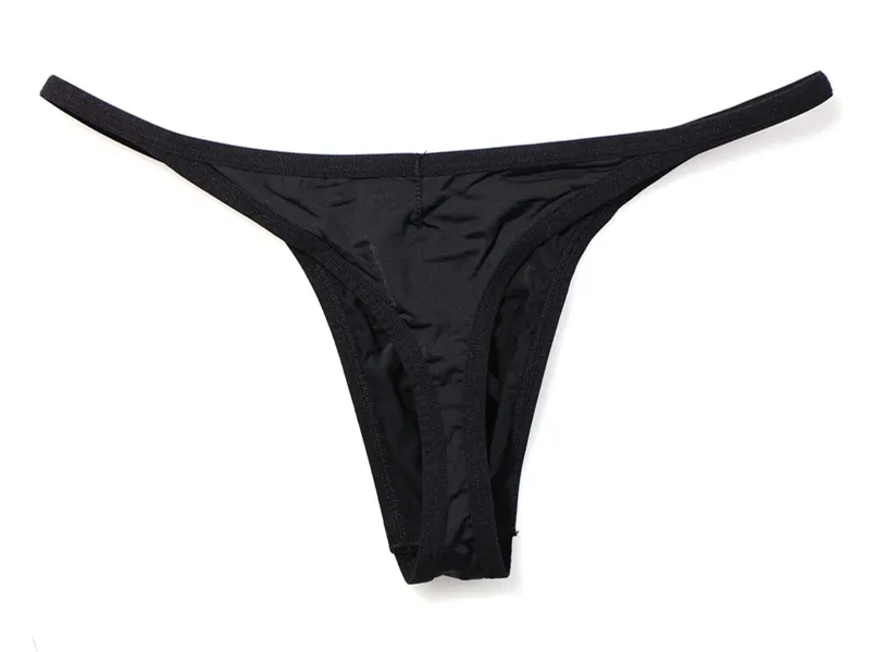 Tanga de tecido respirável de secagem rápida masculina cuecas confortáveis ​​de cintura baixa roupa interior sexy moda pessoa corajosa