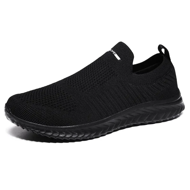 Homens vulcanizar sapatos de malha sapatos masculinos leves e confortáveis ​​tênis 2025 outono moda deslizamento em sapatos masculinos mocassins