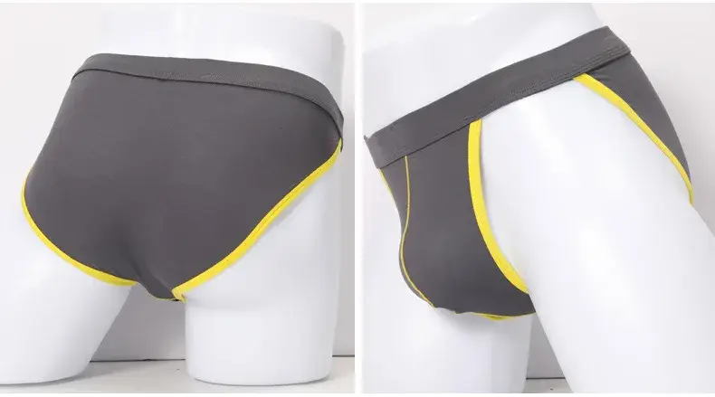 Brand Male Underwear Bulges Knickers Triangular Underwear EU Man Solid Underpants Plus Size Modal Cotton Slip Male Panties 1802