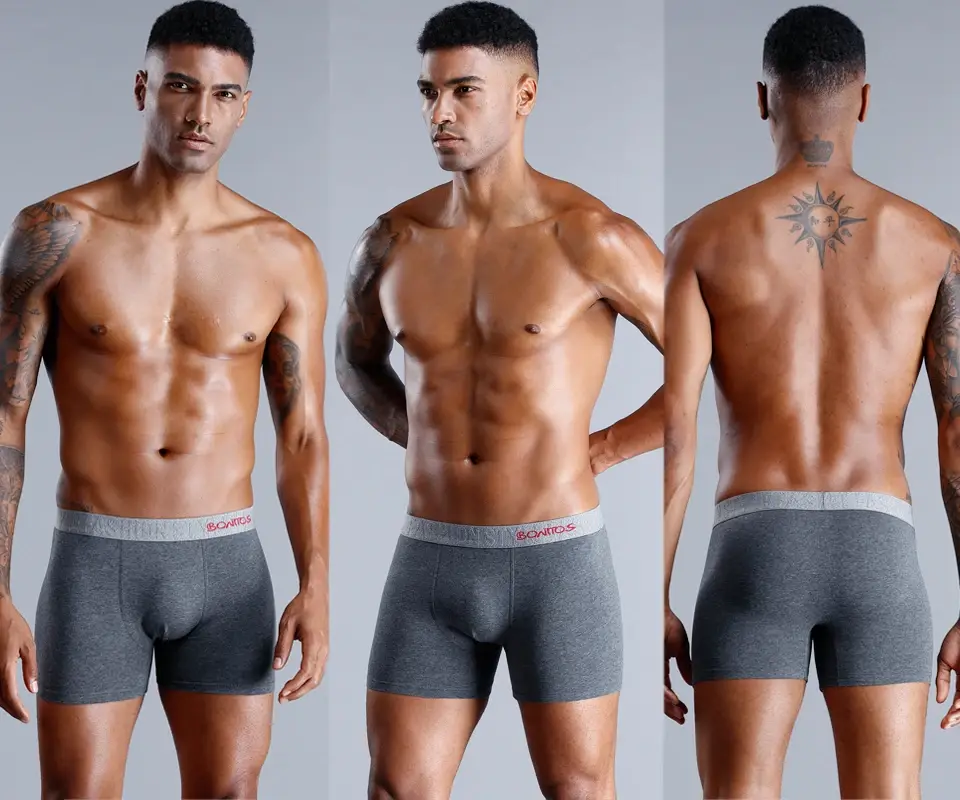 3pcs Front Opening Print Boxers For Man Underware Cotton Camouflage Men's Panties Shorts Family Sexy Male Underpants Sports
