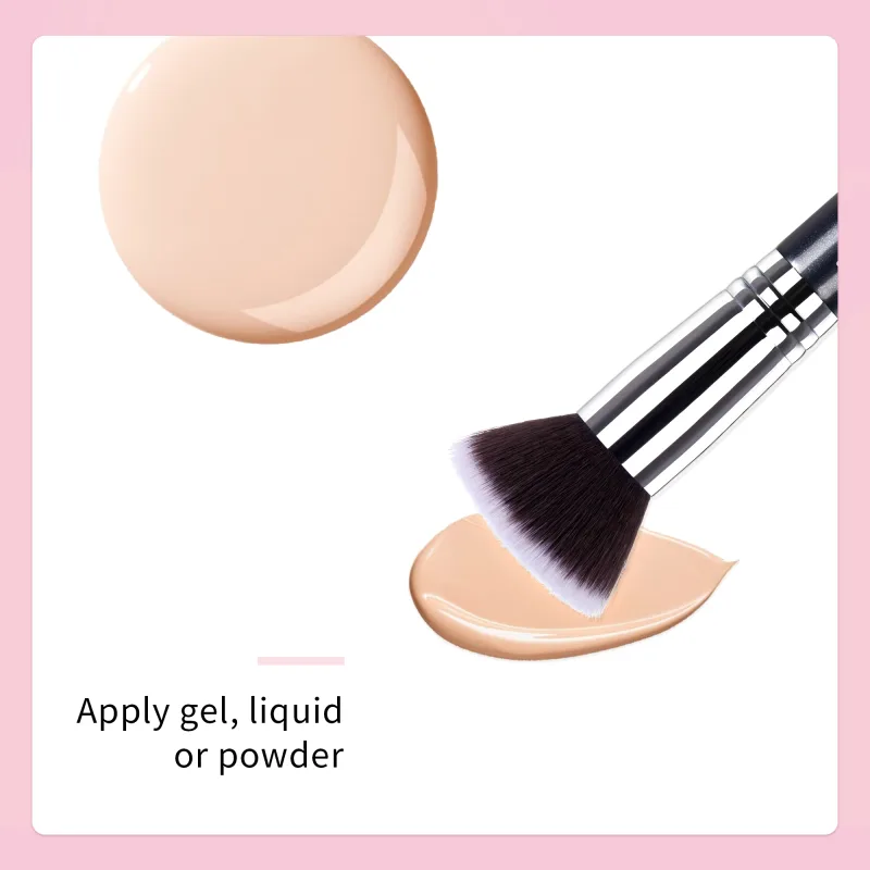 Jessup Foundation Brushes Face Makeup Brush Powder Contour Concealer Blush Highlighter Flat Round Fluff for Liquid Cream — image 2