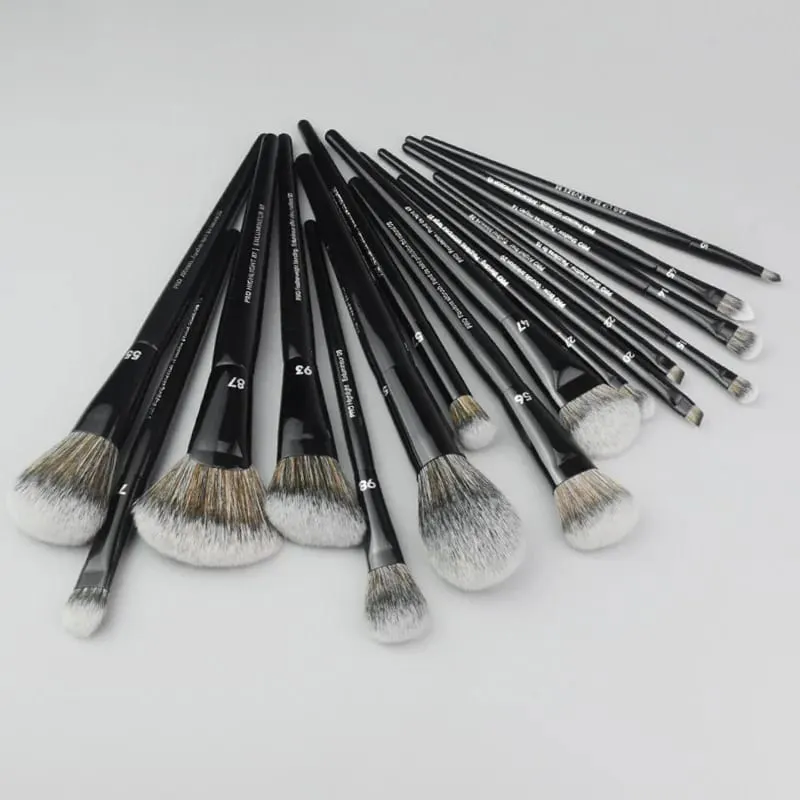 1pc maquiagem chanfrada fundação pó contorno sombra de olho escova ferramenta ultra macio compõem afilado liquidificador destaque sombra de sobrancelha