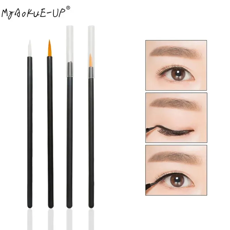 Pincéis descartáveis ​​de delineador, 50 peças, sombra, varinha, pincel cosmético, extensão de cílios, ferramentas de maquiagem de beleza feminina, imperdível